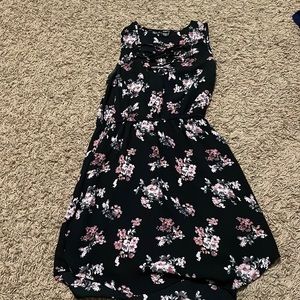 Black floral dress